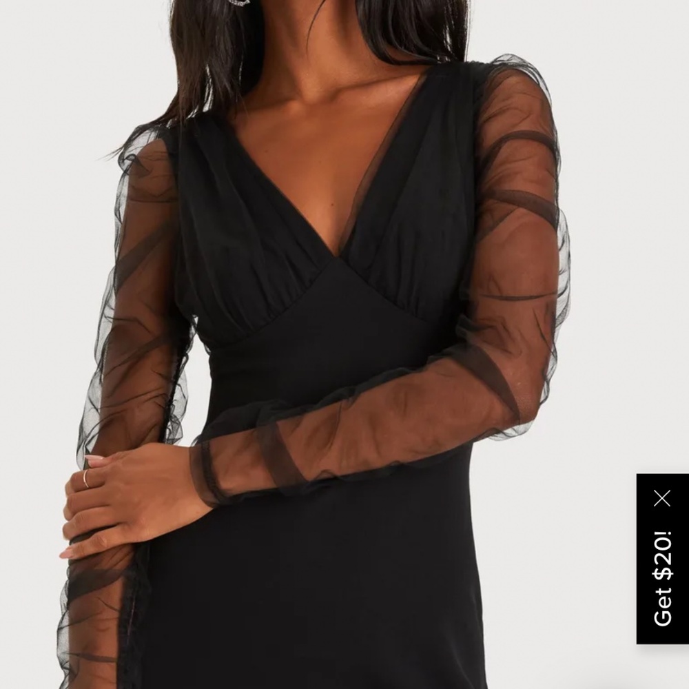 Black Long Sleeve Maxi Dress